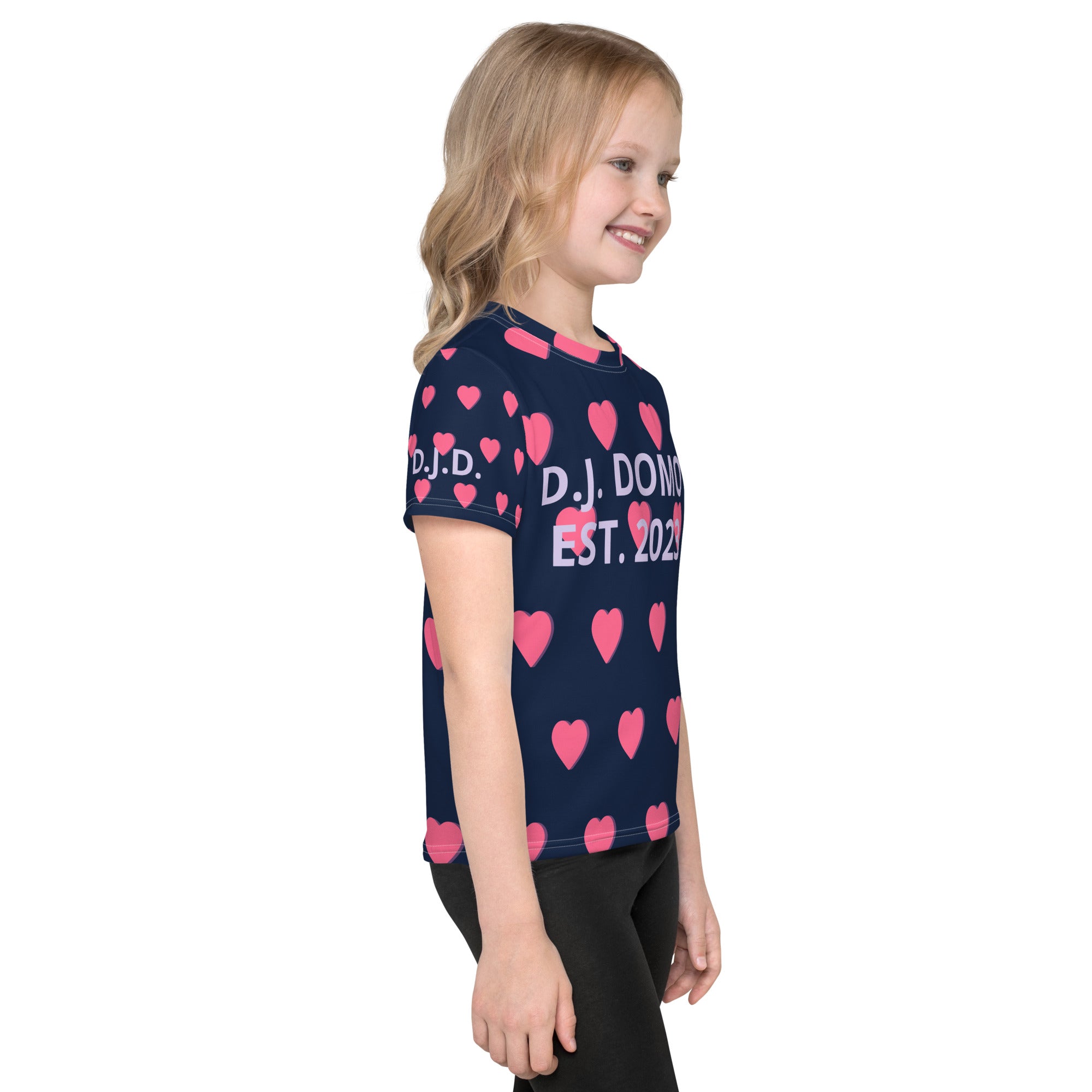 "Hearts" Kids Crew Neck T-shirts