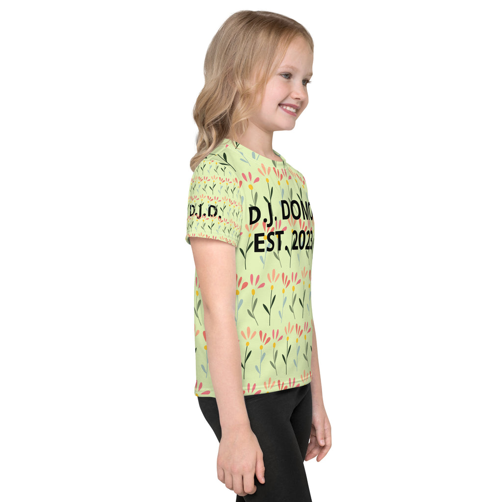 "Flowers" Kids Crew Neck T-shirts