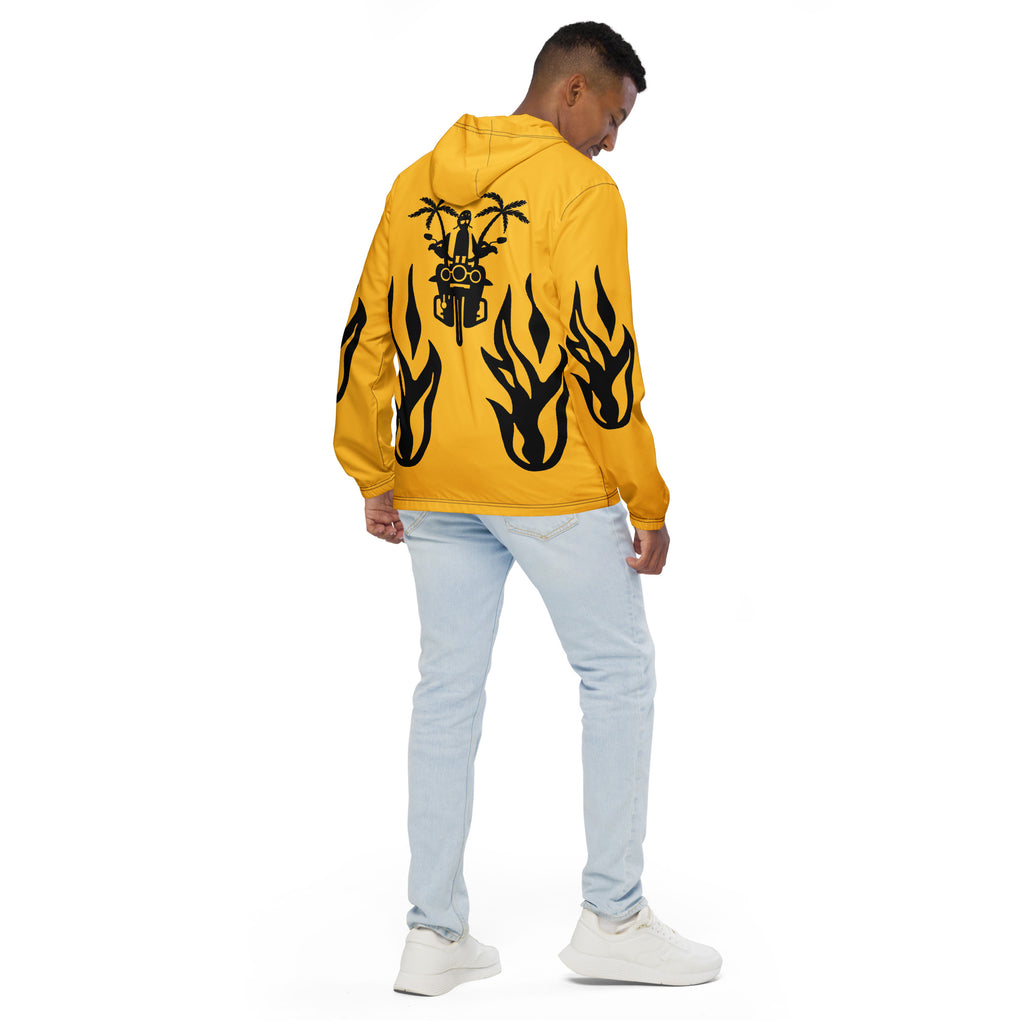 D.J. Domo "Biker" Men’s Windbreaker Jacket Gold/Black