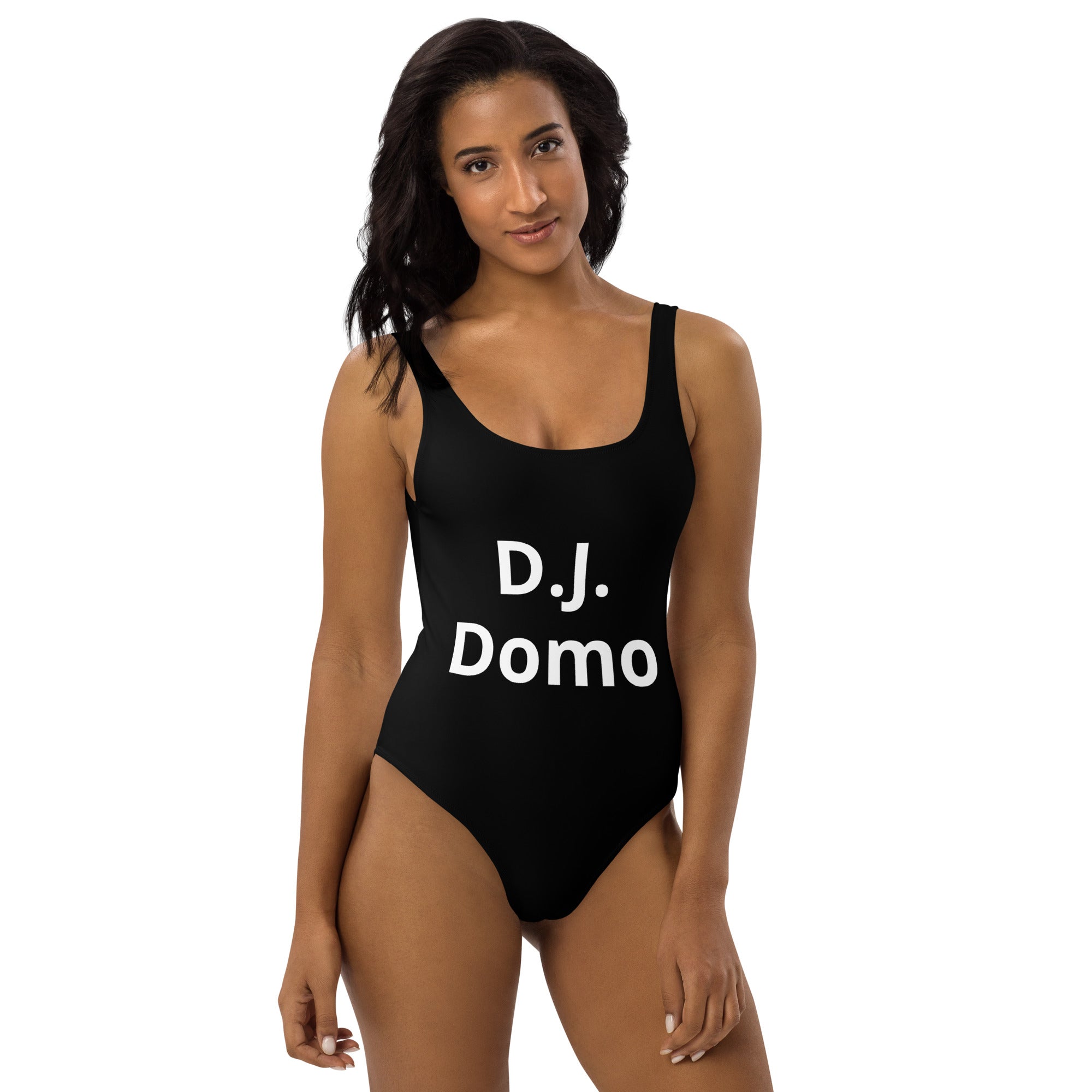 "Classic" One-Piece Swimsuit Black/White