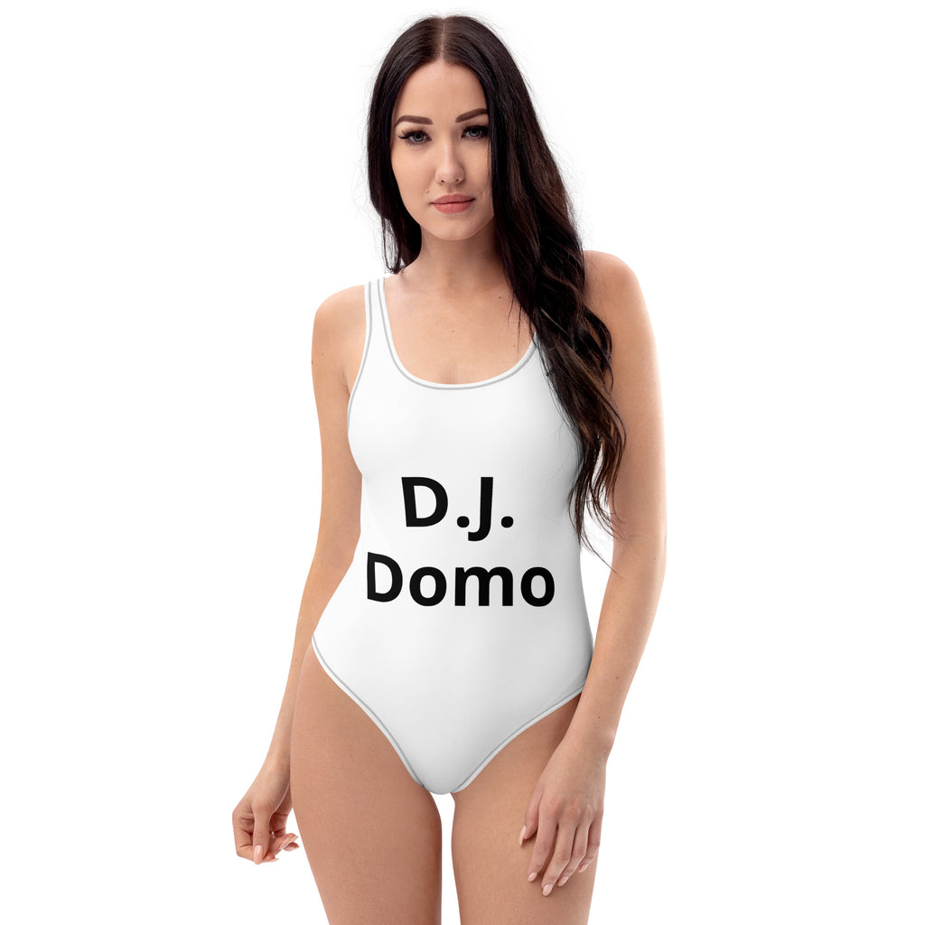 "Classic" One-Piece Swimsuit White/Black