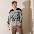 D.J. Domo "Fire Est" Unisex Hockey Fan Jersey Gray/Black