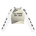 "Pay It Forward" Long-Sleeve Crop Top Dots/Bronz/White