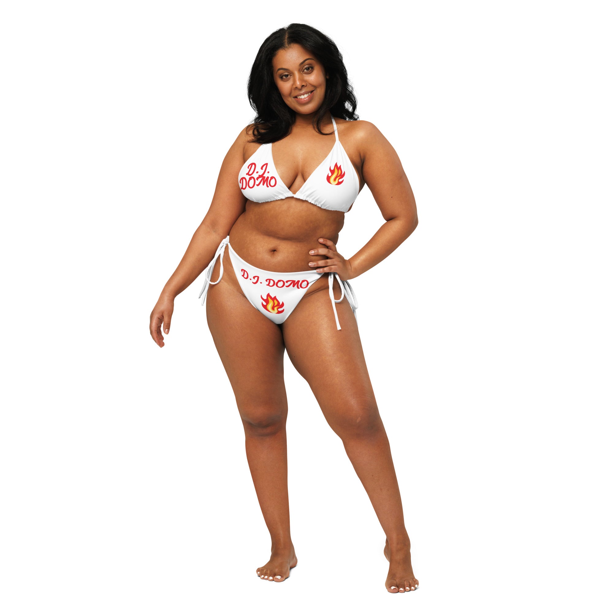 "Hot Fire" 2 Piece String Bikini Swimsuit