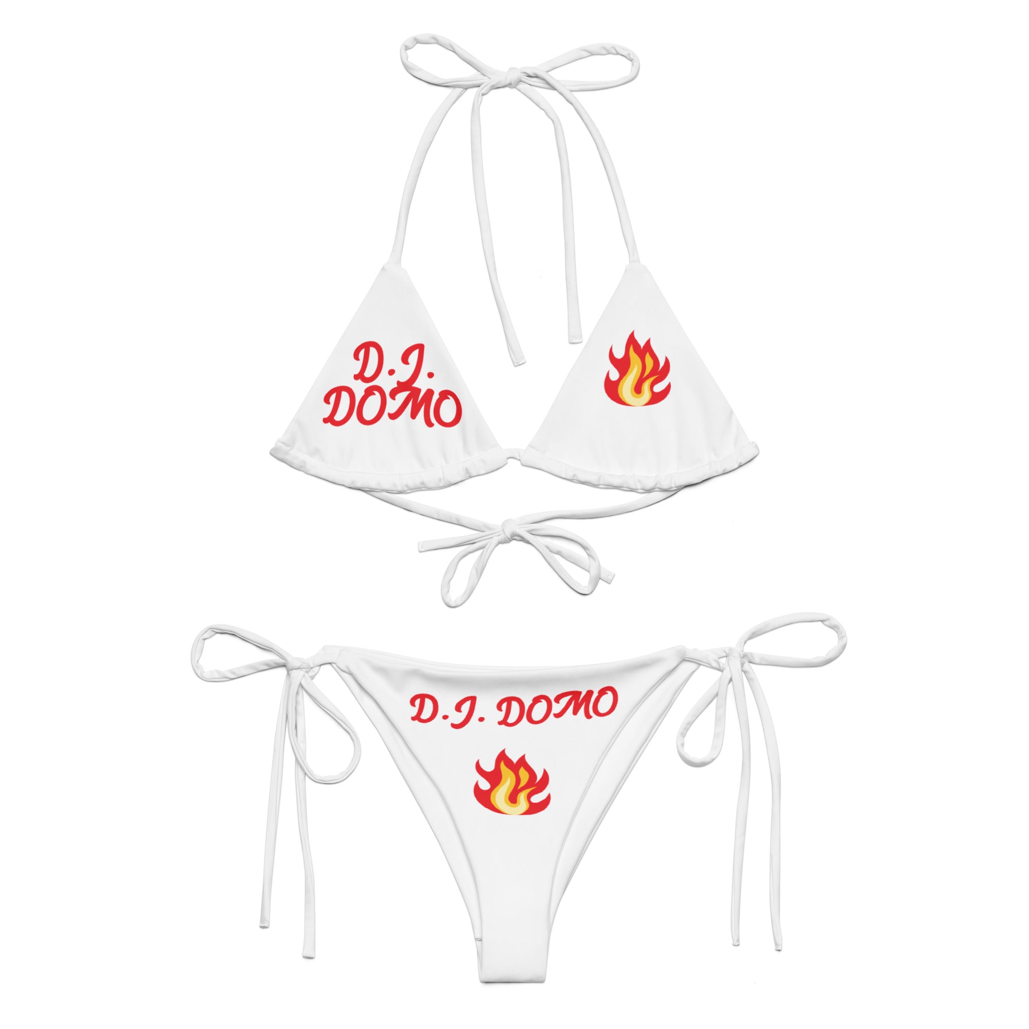 "Hot Fire" 2 Piece String Bikini Swimsuit