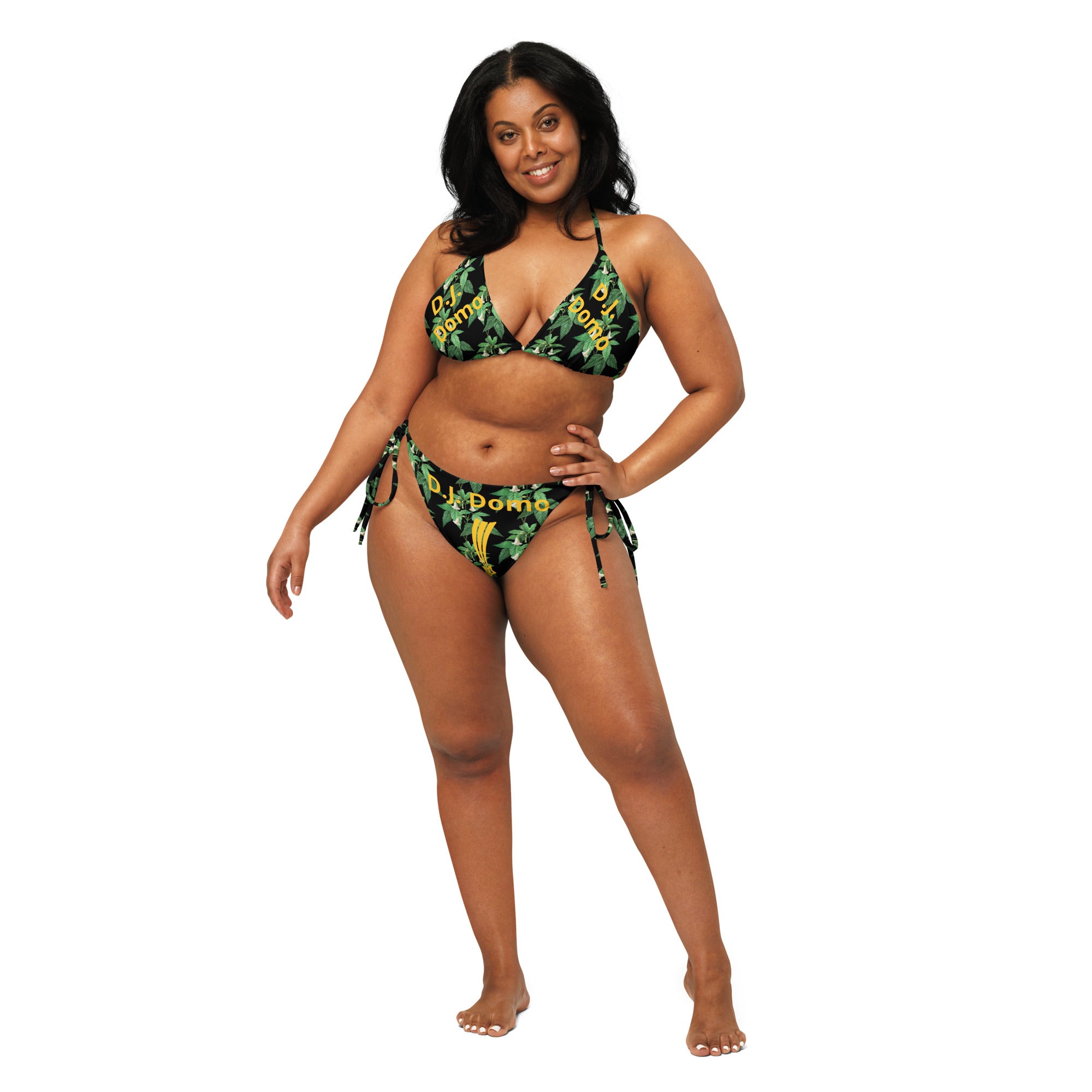 "Gold Star" 2 Piece String Bikini Swimsuit