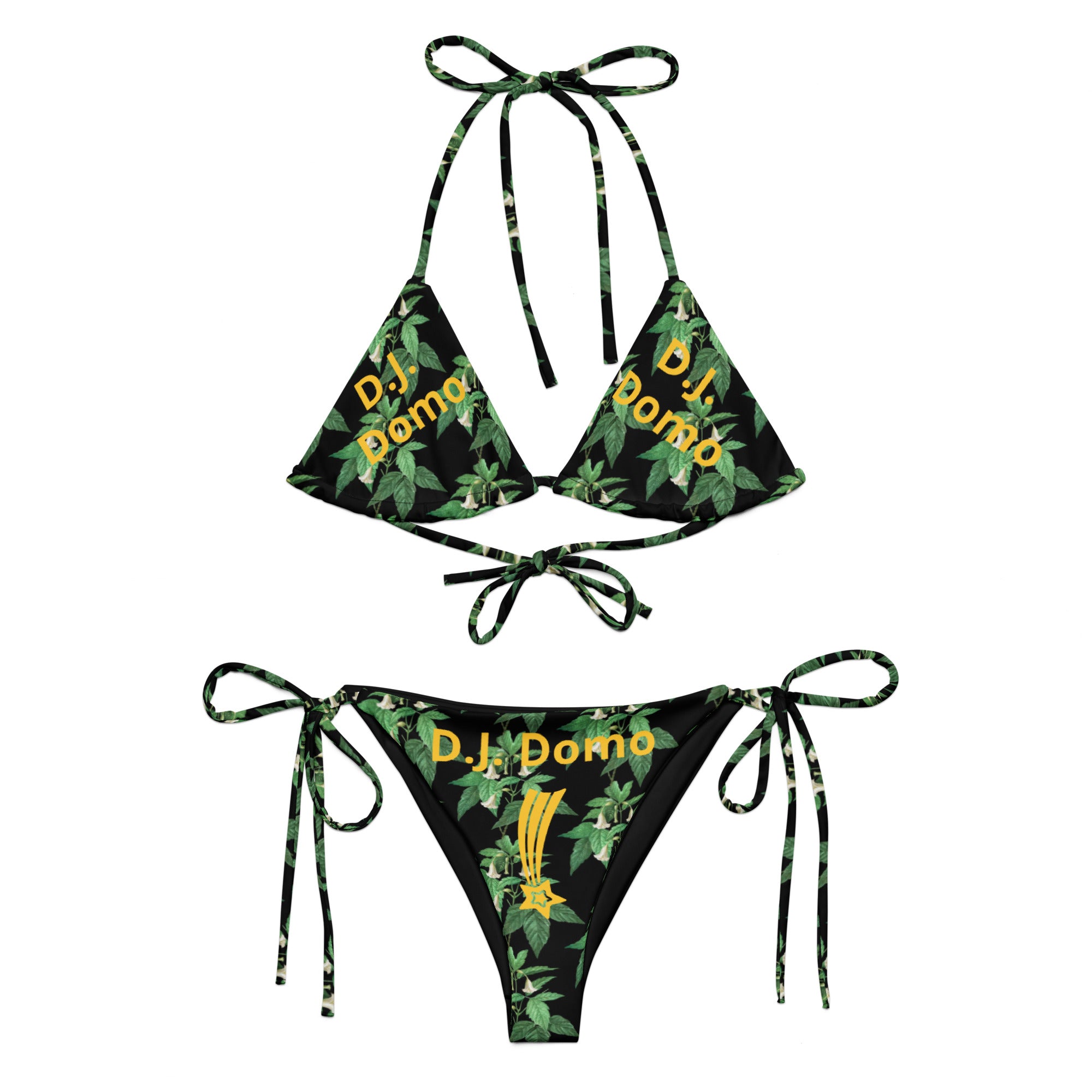 "Gold Star" 2 Piece String Bikini Swimsuit