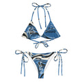 "Blue Swirlz" 2 Piece String Bikini Swimsuit