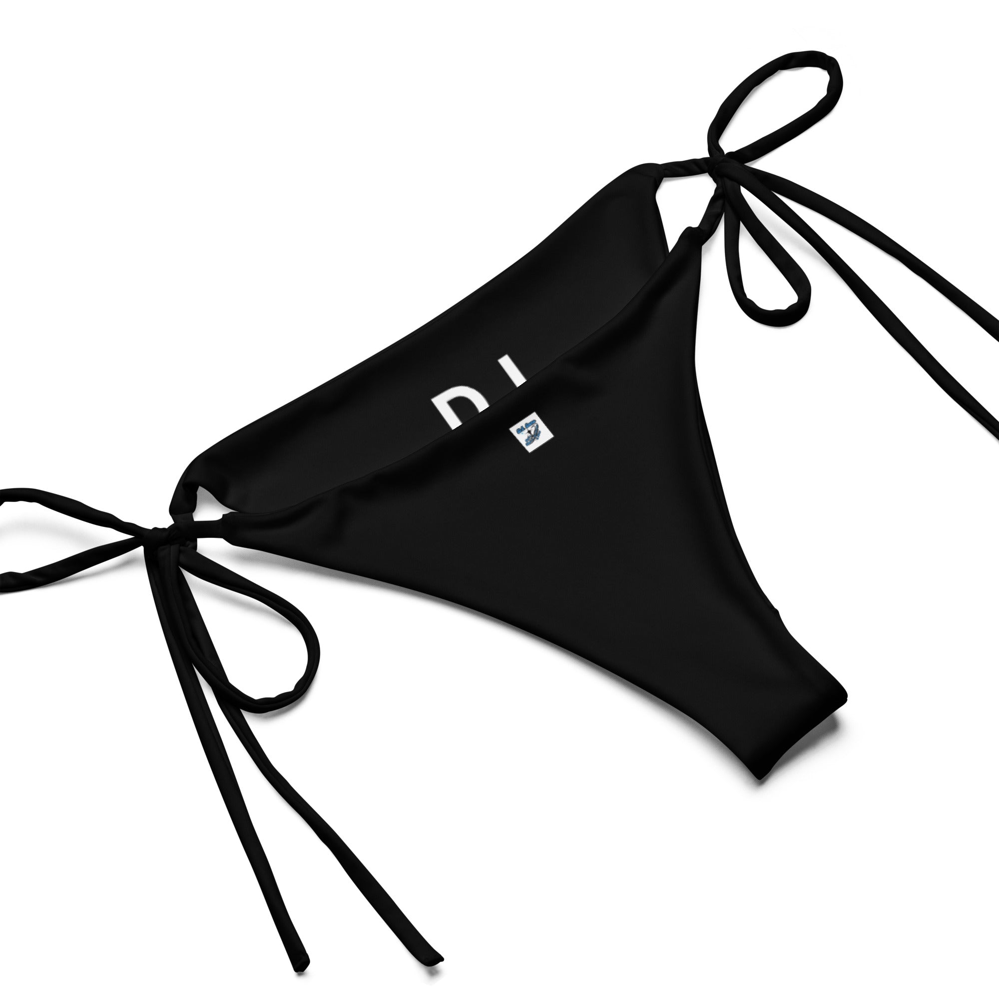 "Classic" 2 Piece String Bikini Swimsuit Black/White