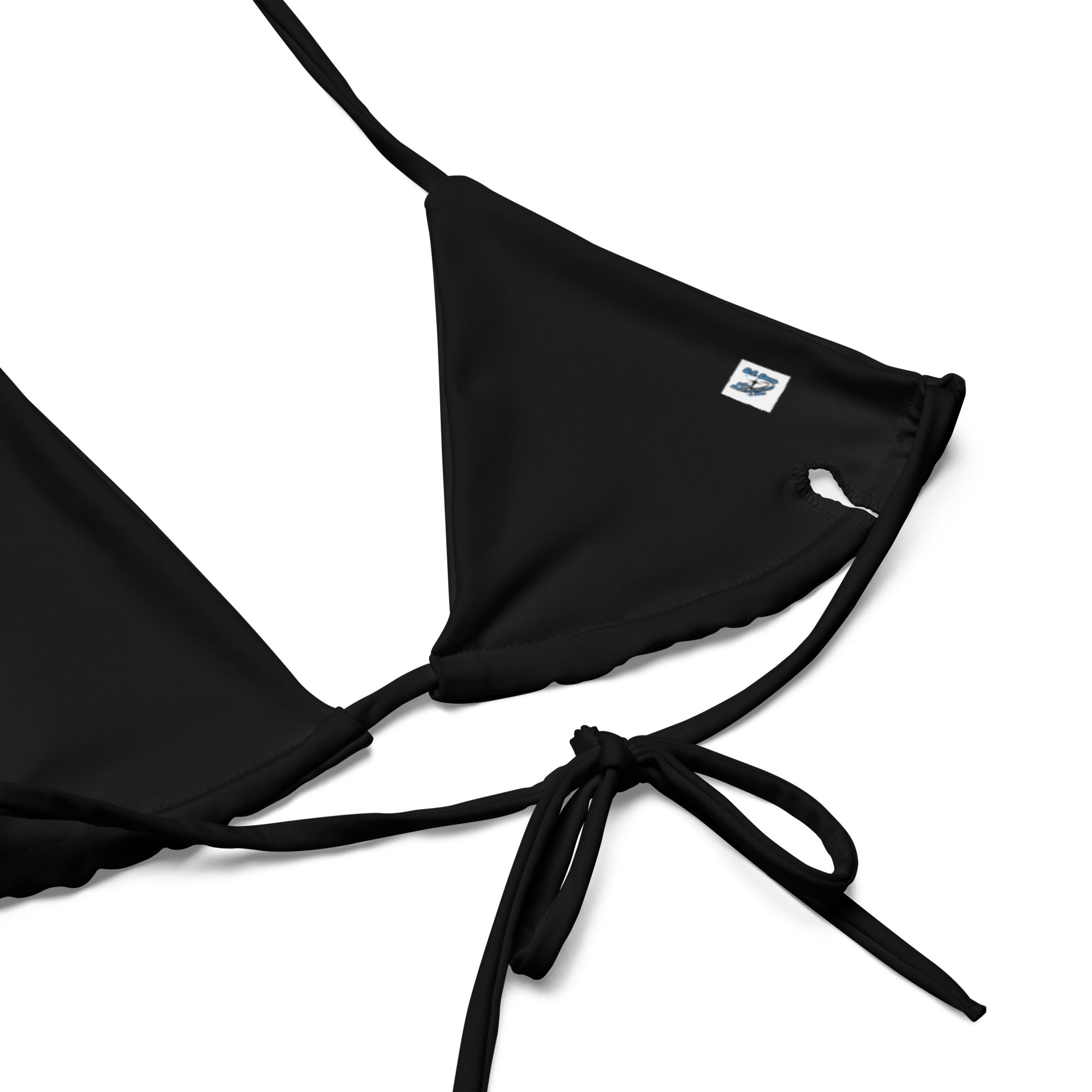 "Classic" 2 Piece String Bikini Swimsuit Black/White
