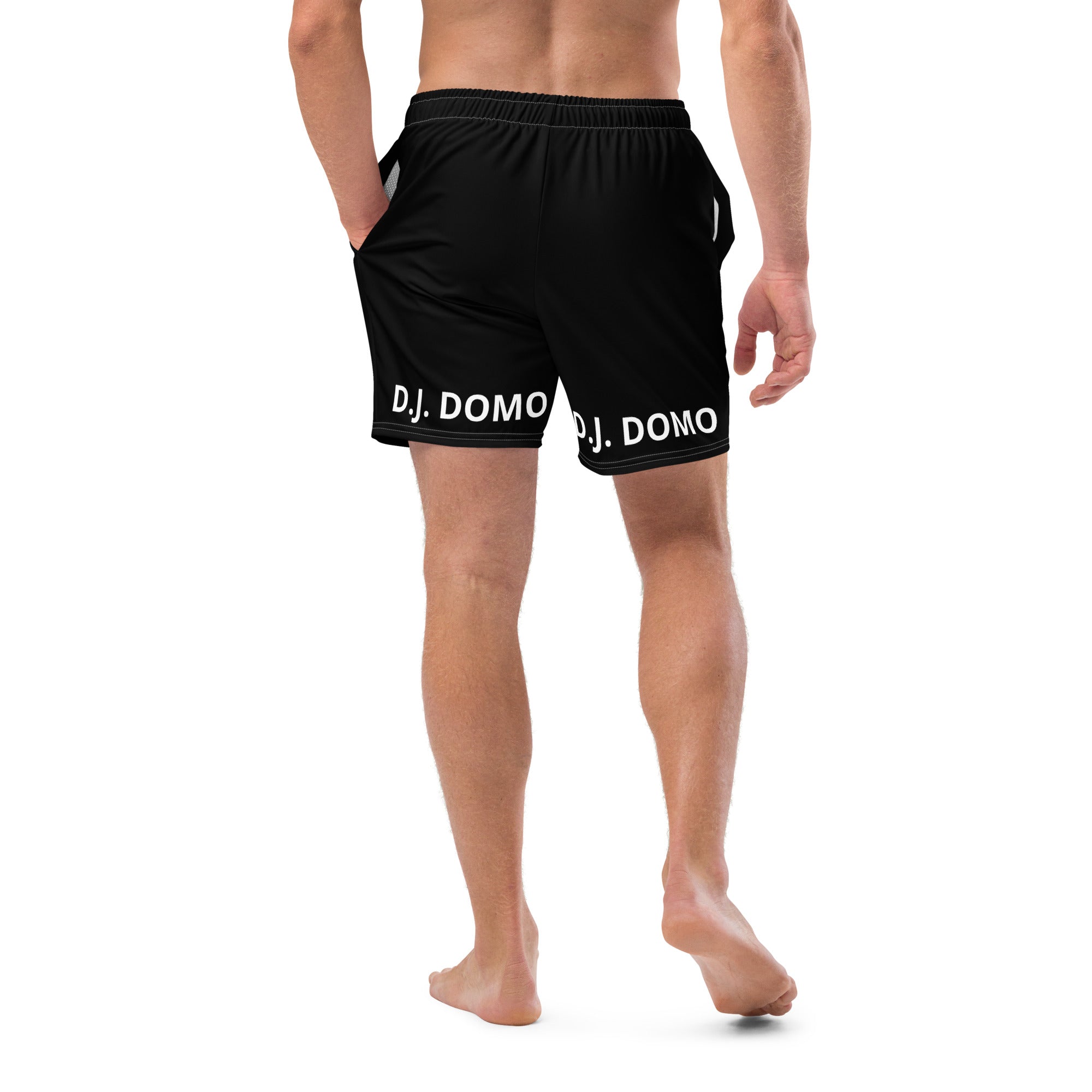 "Classic" Swim Trunks Black/White