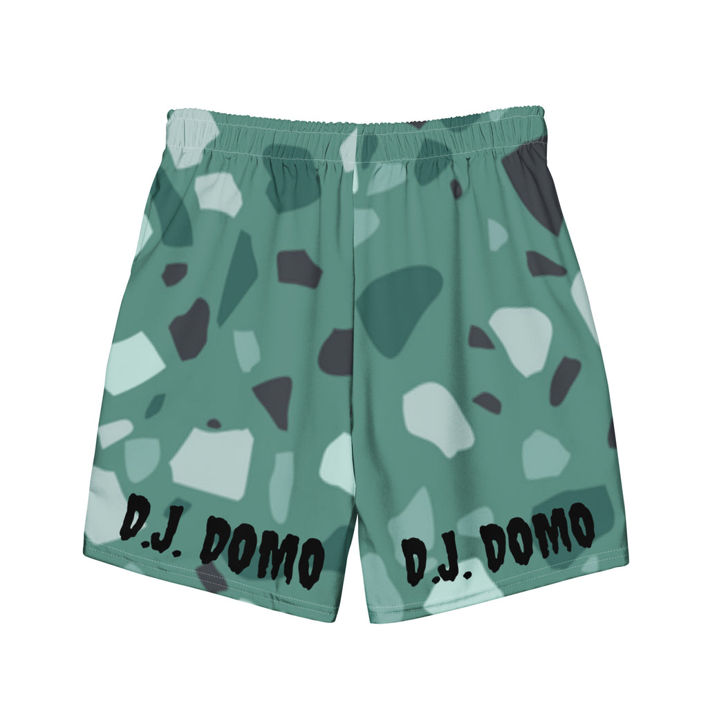 "Green Shapes" Swim Trunks