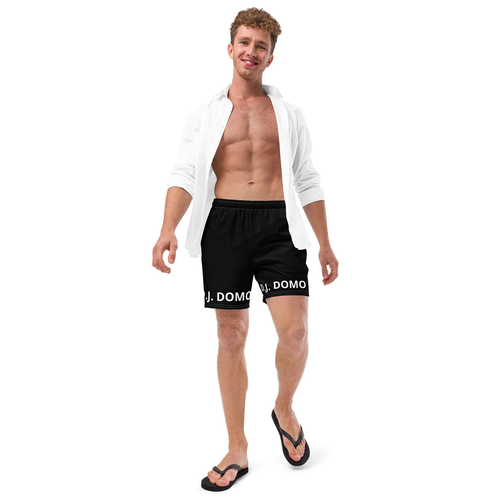 "Classic" Swim Trunks Black/White