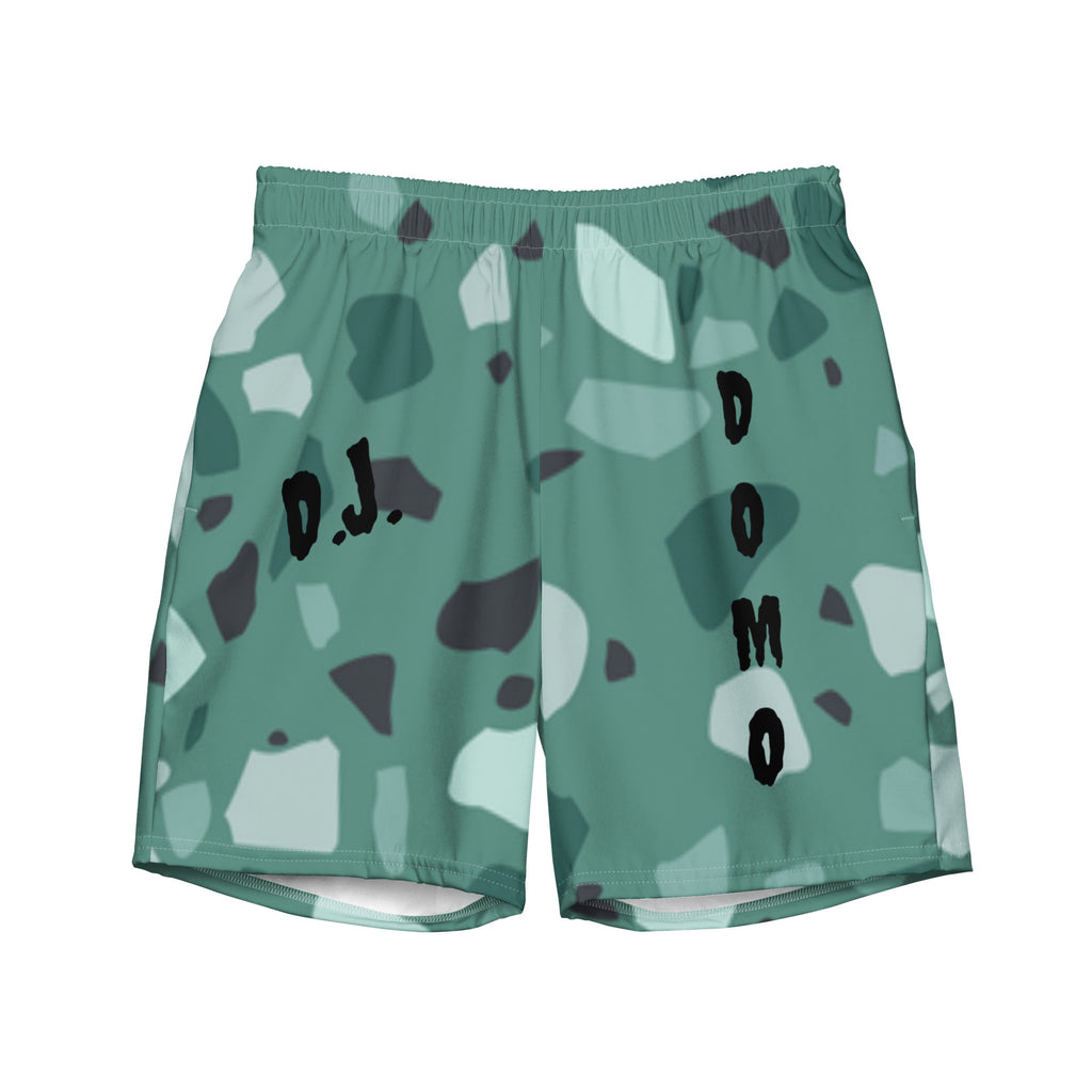 "Green Shapes" Swim Trunks