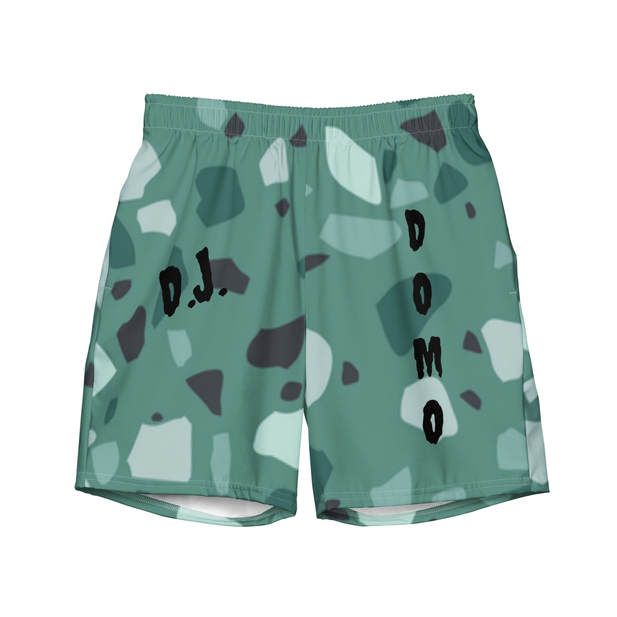 "Green Shapes" Swim Trunks
