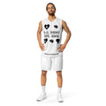 D.J. Domo "Mental Health yournotalone" Unisex Basketball Jersey White/Black