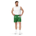 "Mental Health yournotalone" Unisex Mesh Shorts Green/White