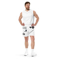 "Mental Health 988" Unisex Mesh Shorts White/Black