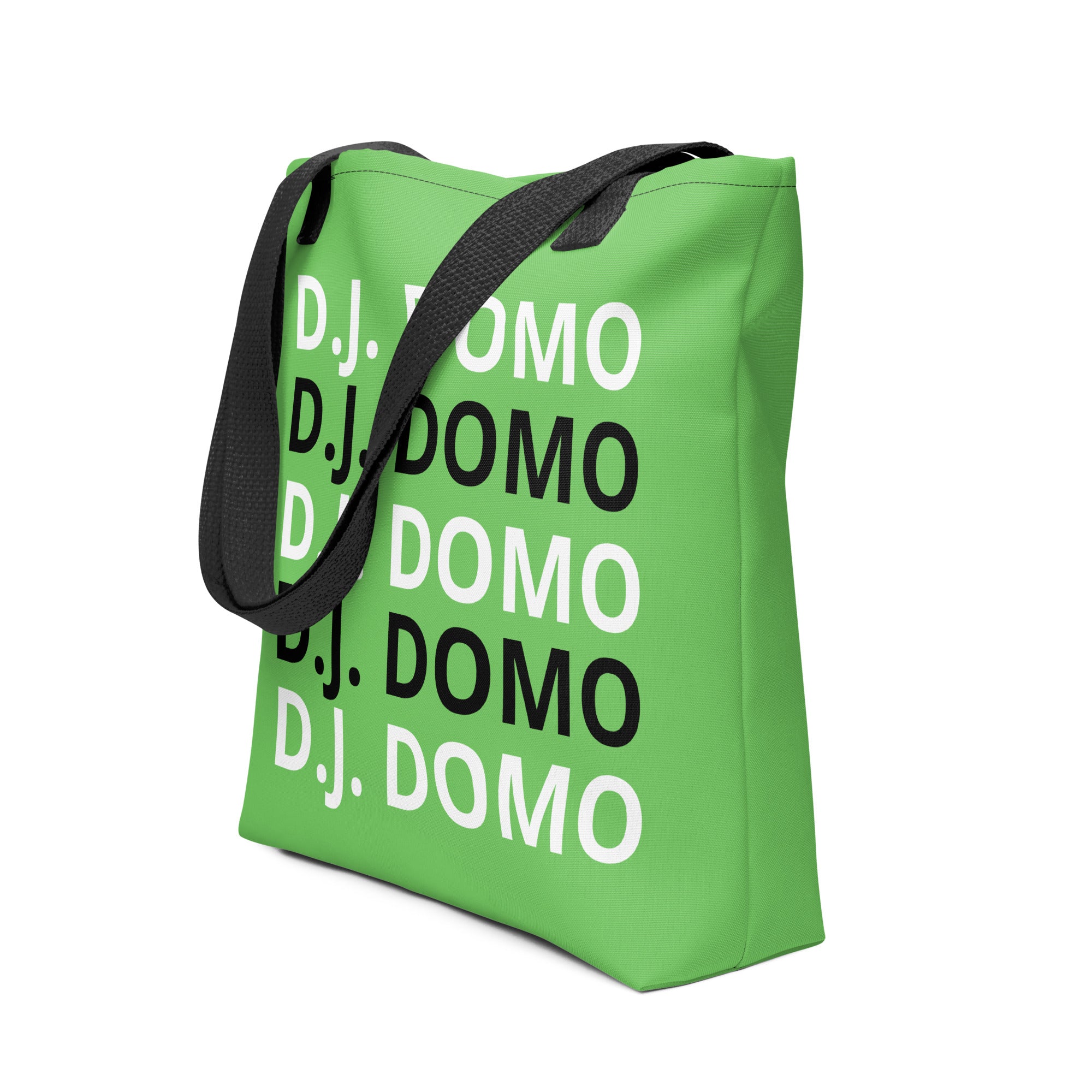 "Classic" Tote Bag Light Green/Black/White
