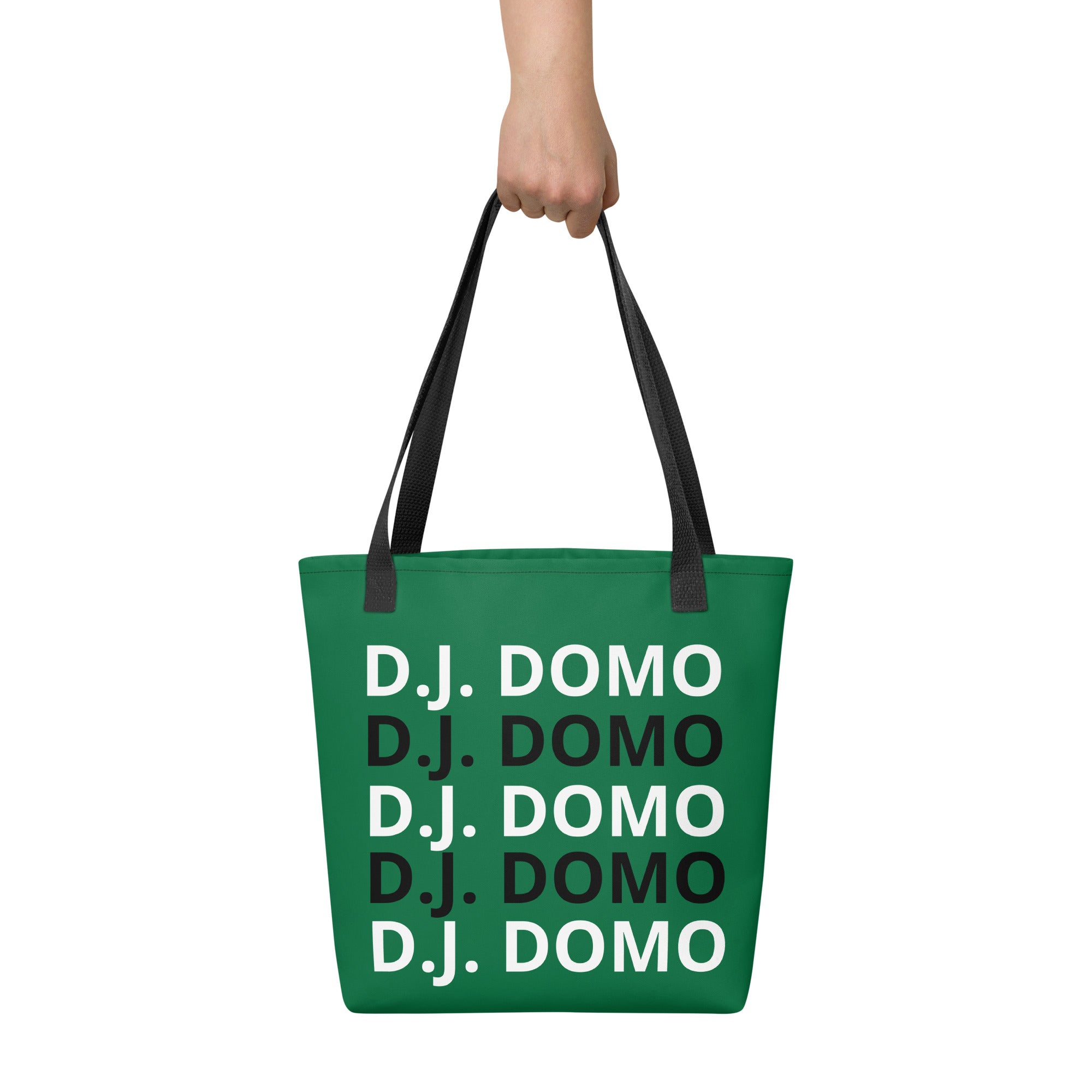 "Classic" Tote Bag Green/Black/White