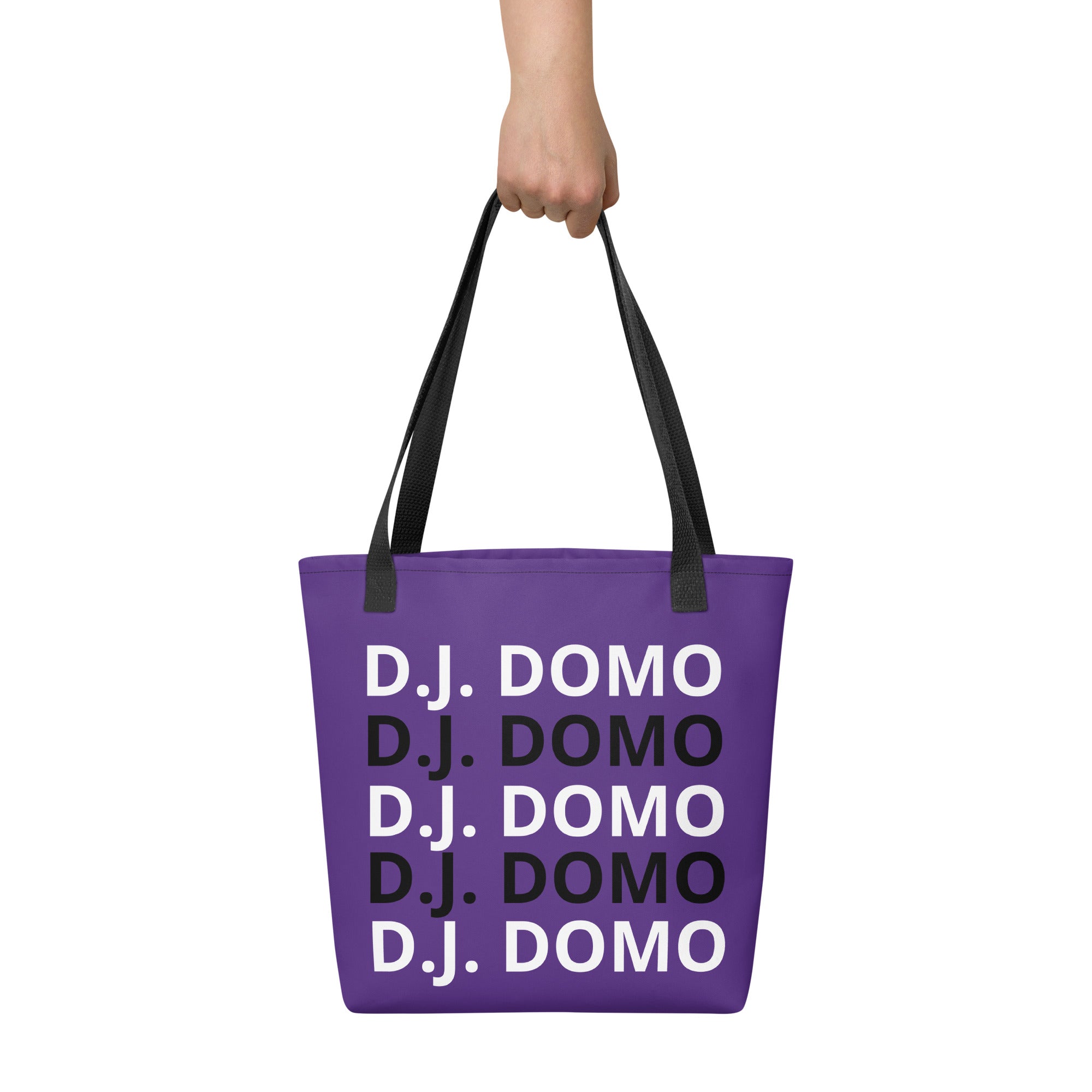 "Classic" Tote Bag Purple/Black/White