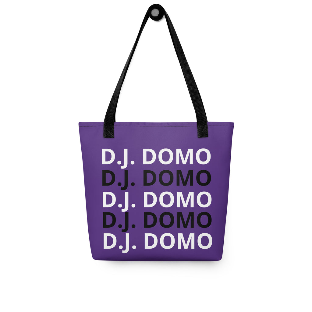 "Classic" Tote Bag Purple/Black/White
