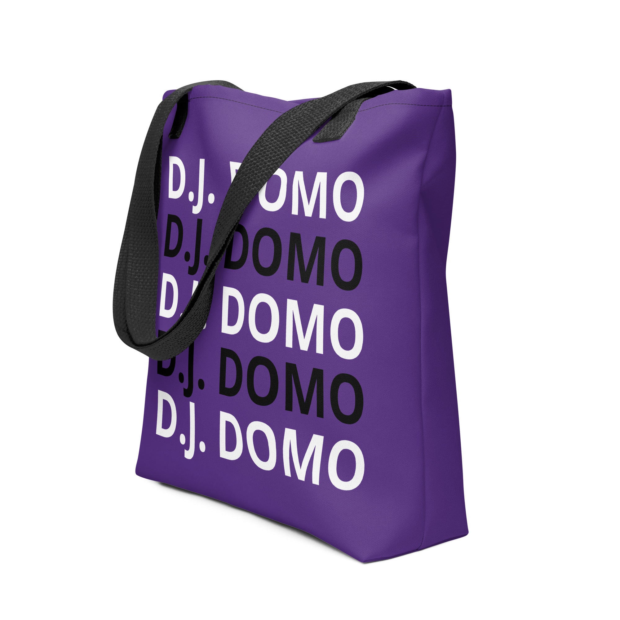 "Classic" Tote Bag Purple/Black/White