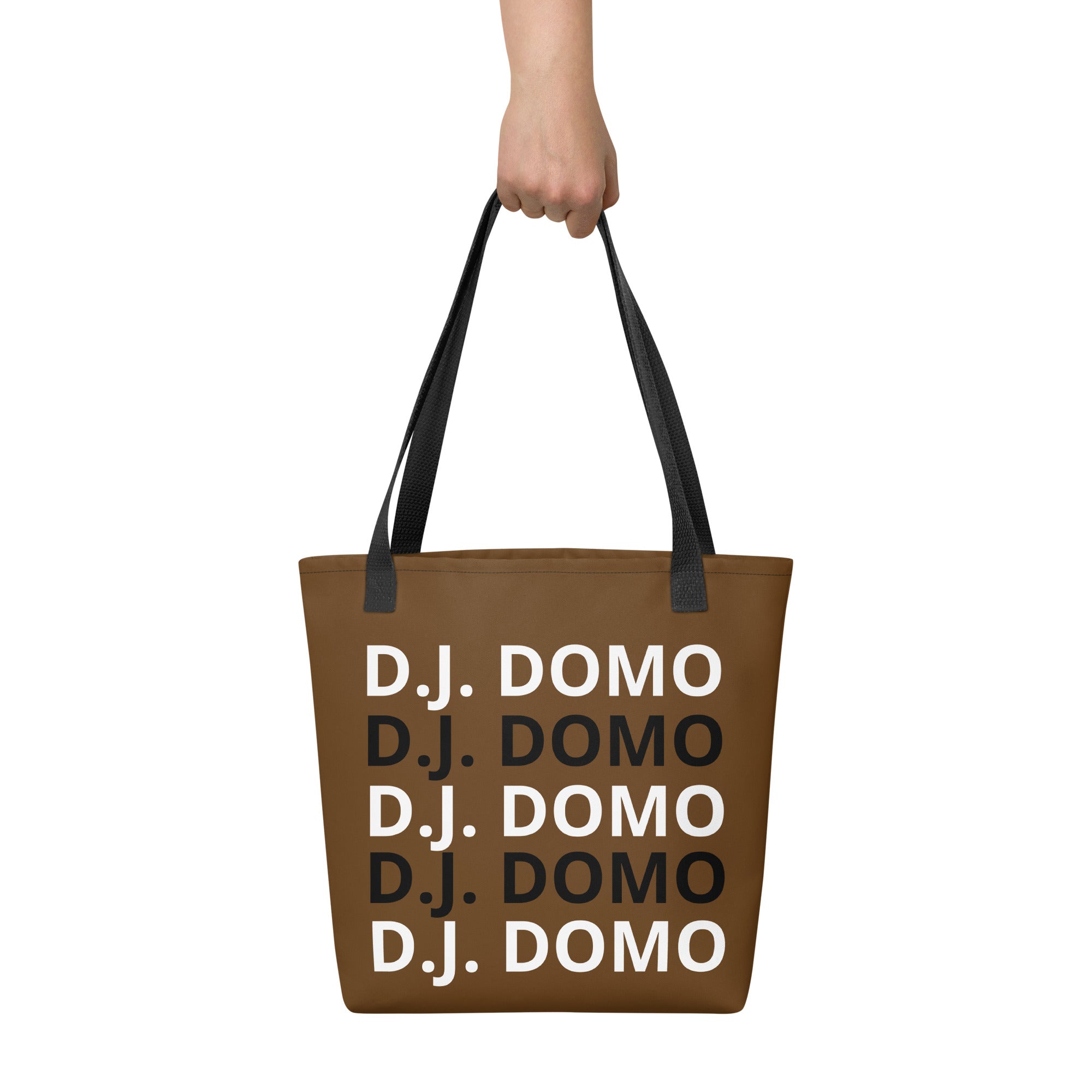"Classic" Tote Bag Brown/Black/White