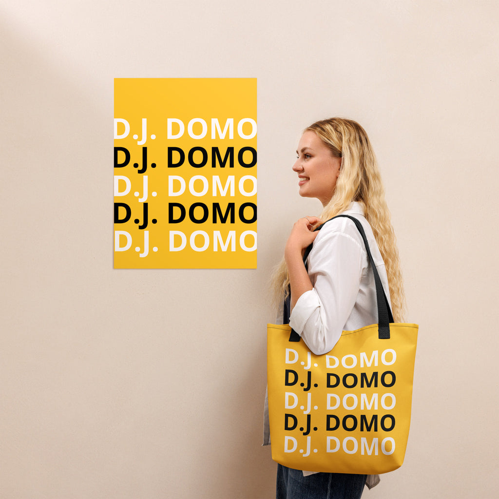 "Classic" Tote Bag Gold/Black/White