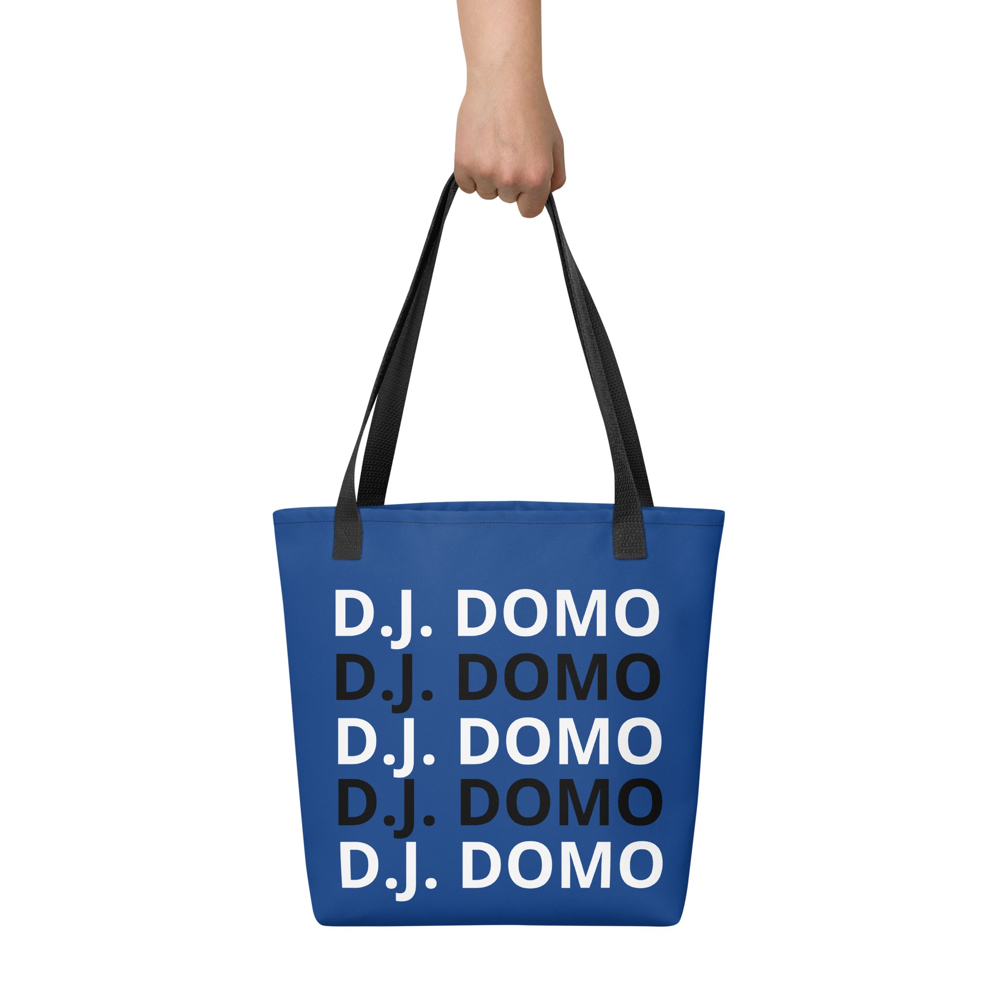 "Classic" Tote Bag Blue/Black/White