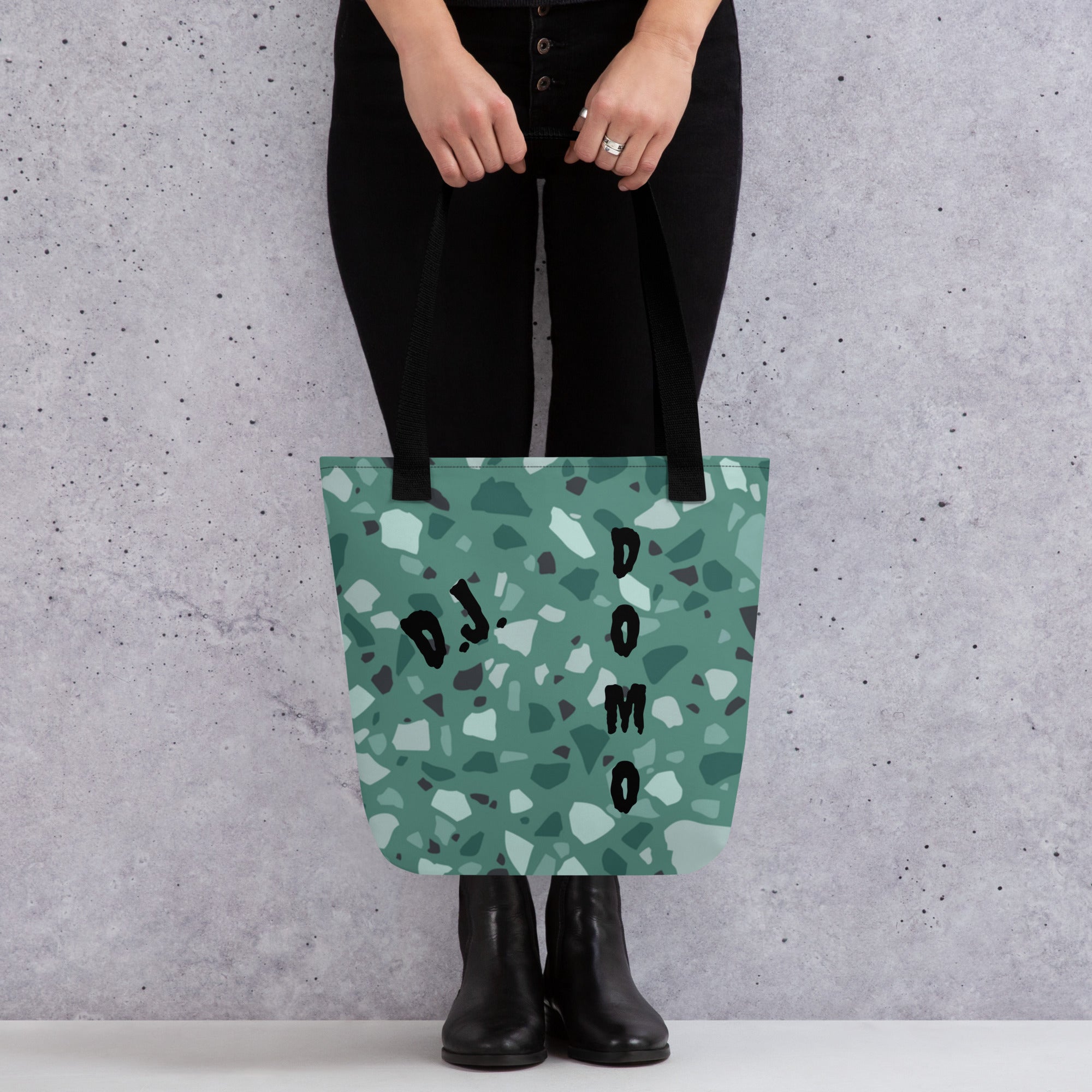 "Green Shapes" Tote Bag