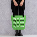 "Classic" Tote Bag Light Green/Black/White
