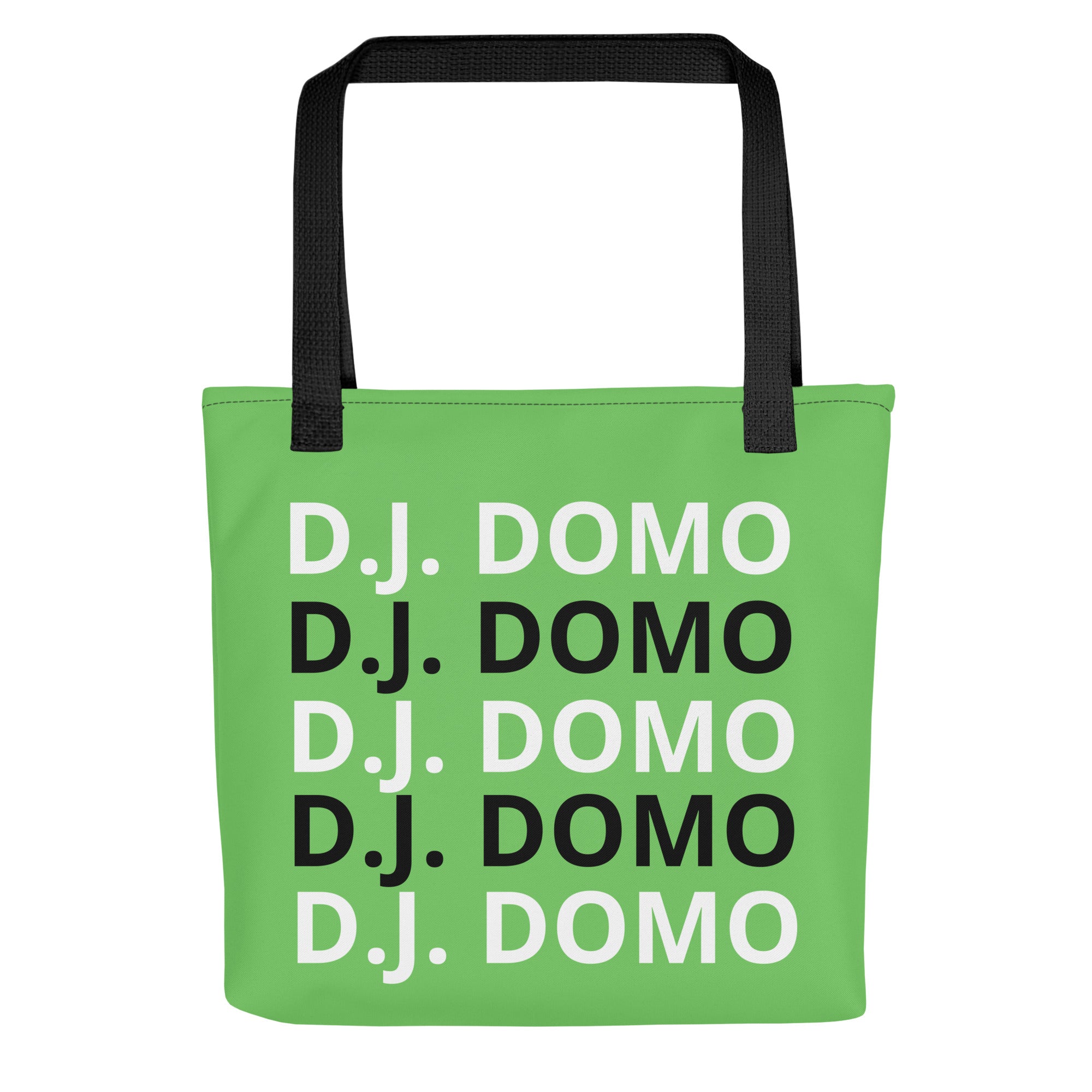 "Classic" Tote Bag Light Green/Black/White