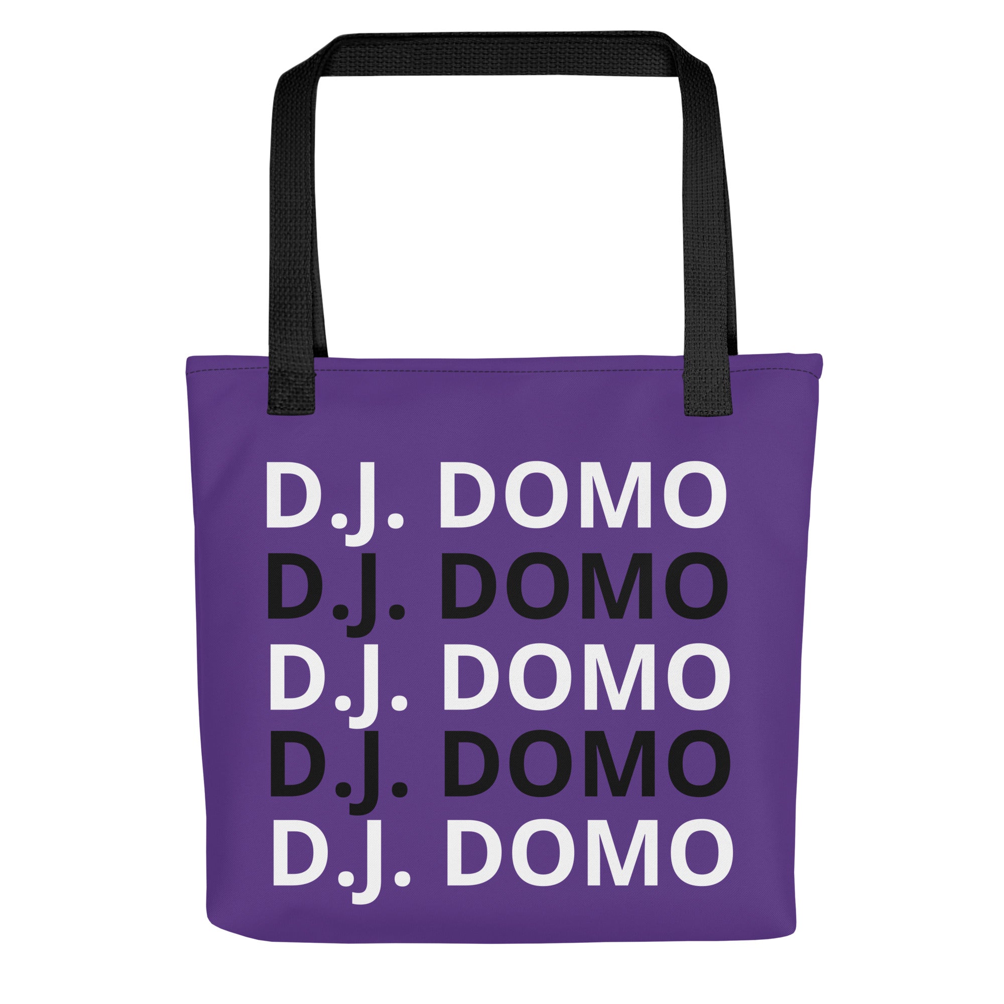 "Classic" Tote Bag Purple/Black/White