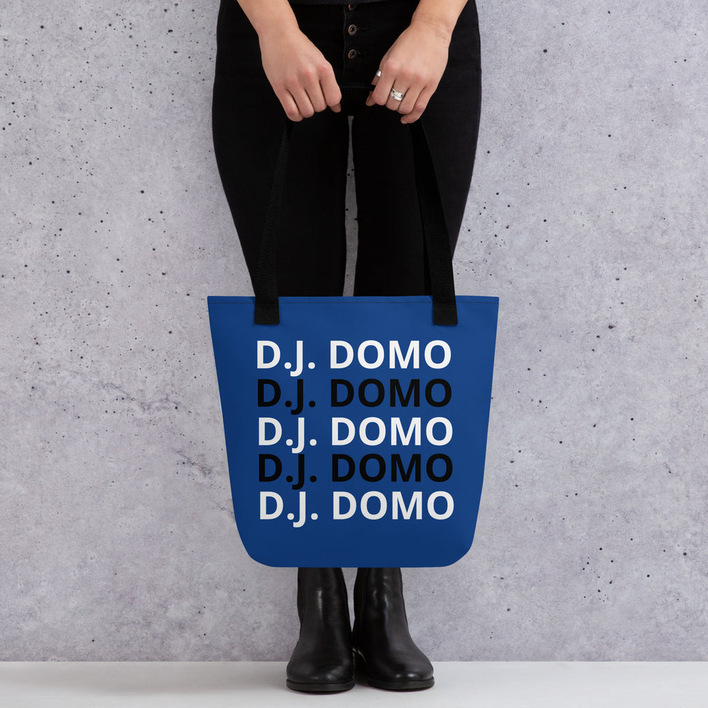 "Classic" Tote Bag Blue/Black/White