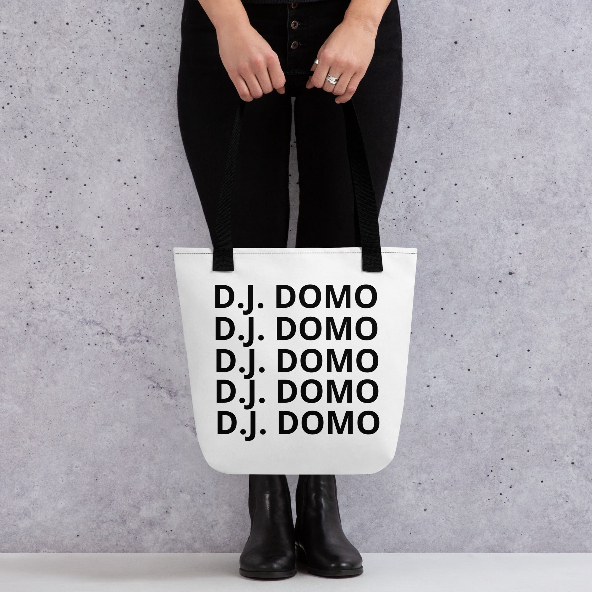 "Classic" Tote Bag White/Black