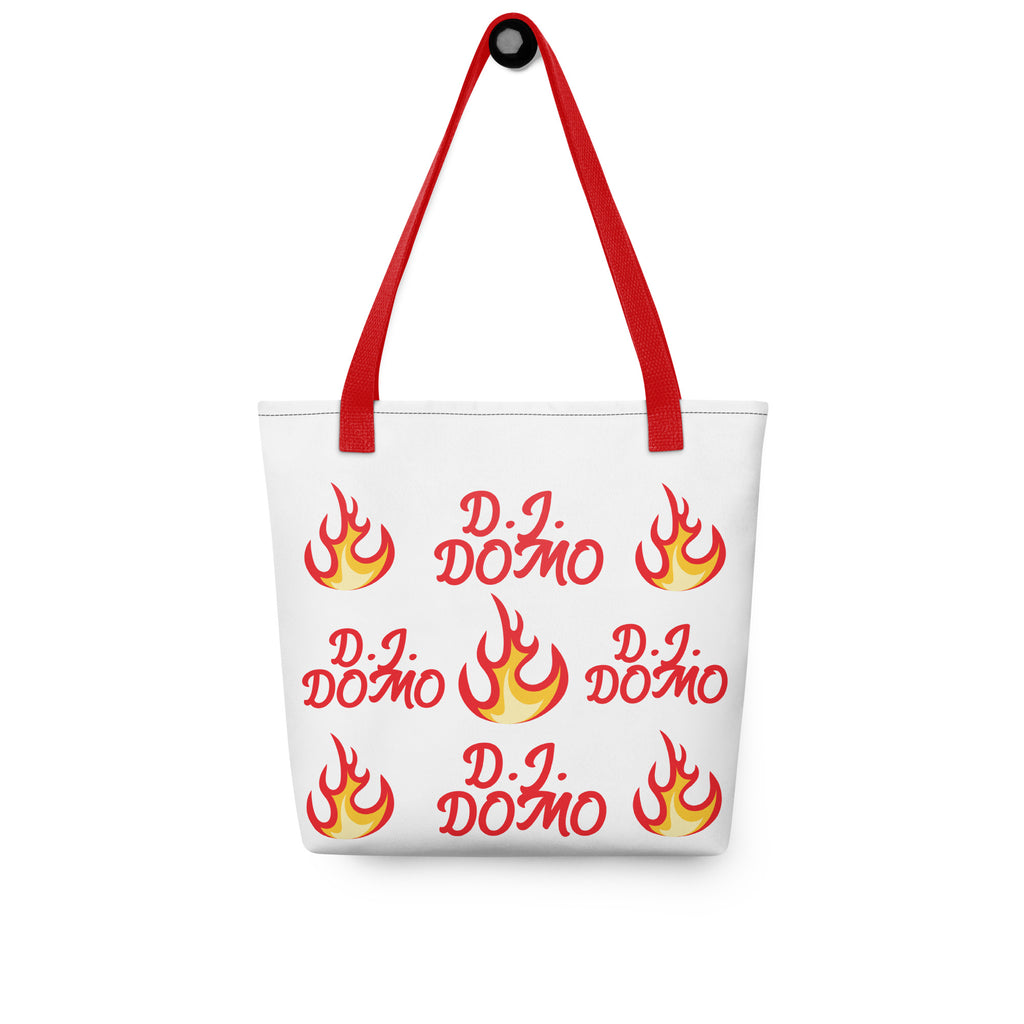"Hot Fire" Tote Bag Gold or Red Straps