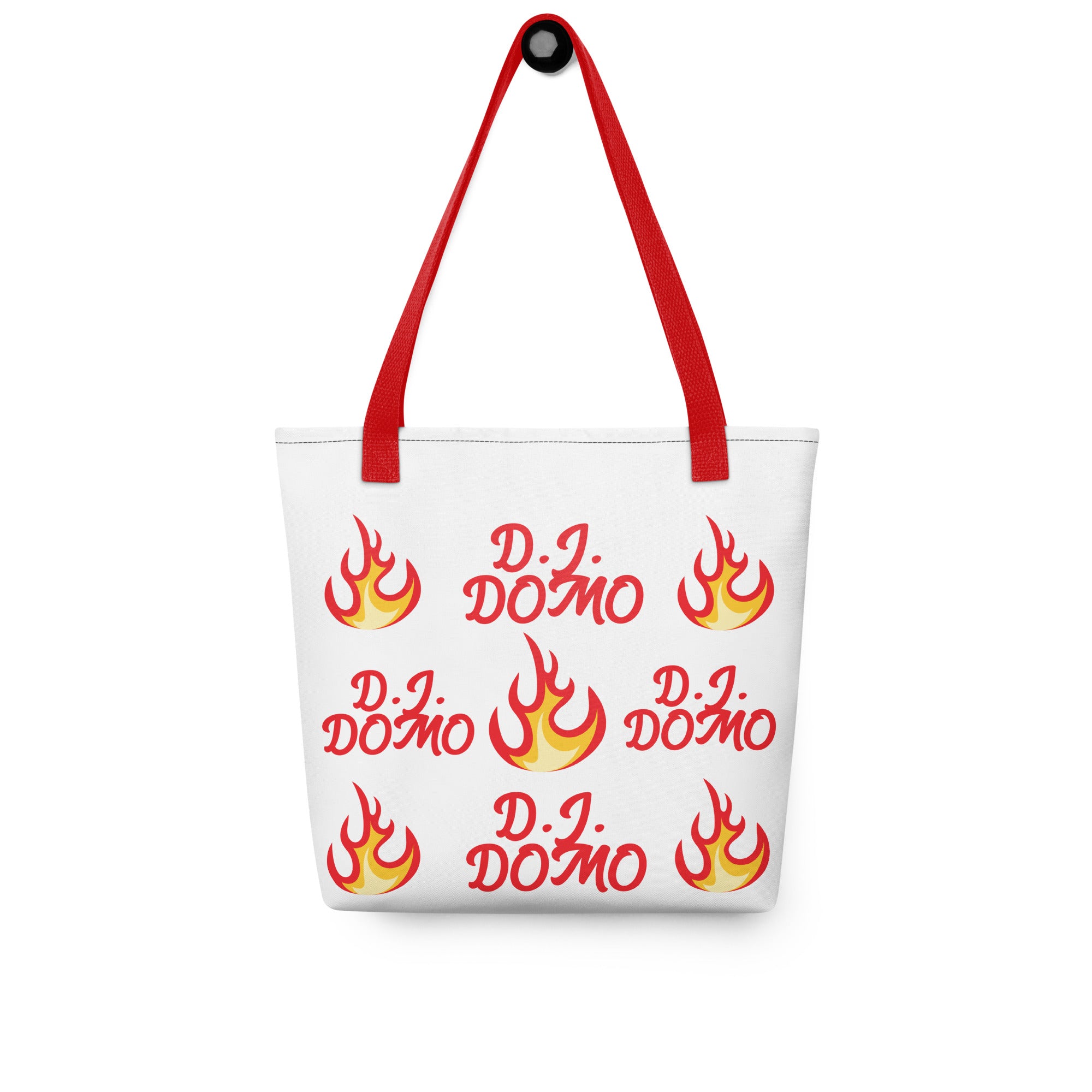 "Hot Fire" Tote Bag Gold or Red Straps