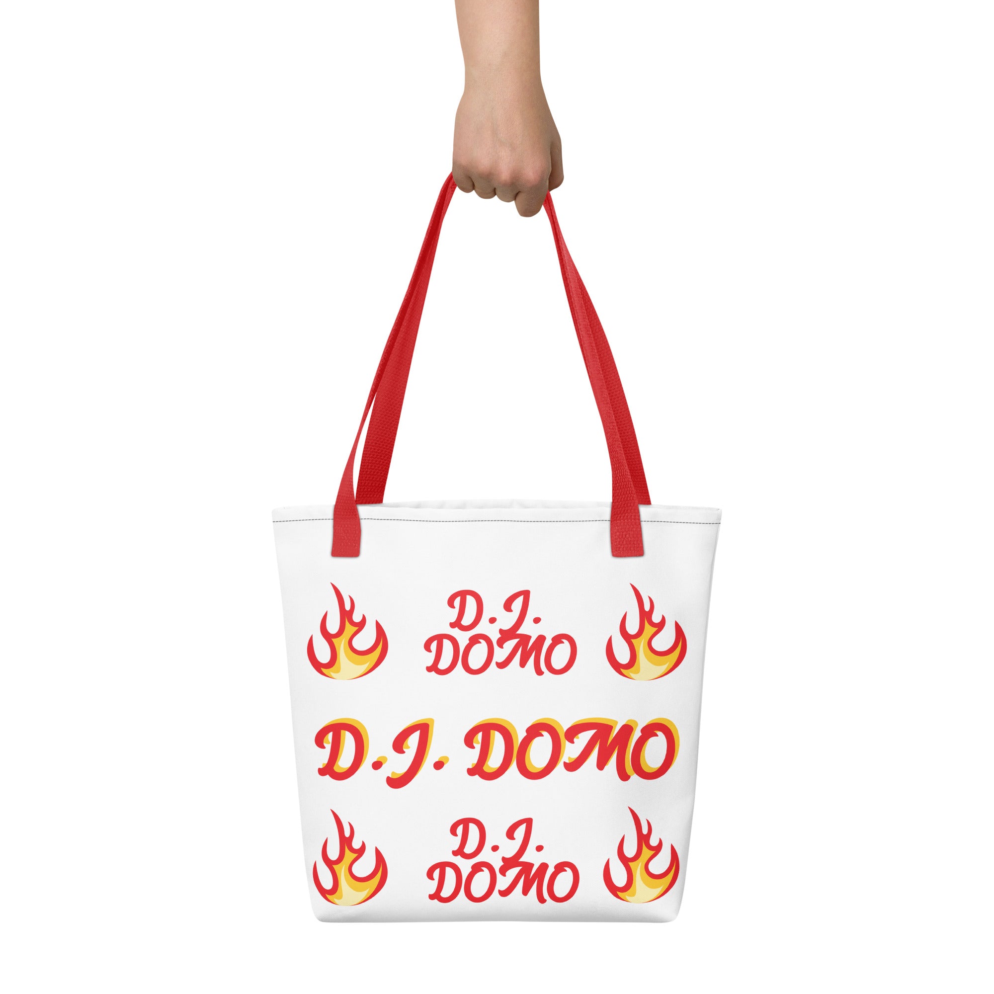 "Hot Fire Bag 2" Tote Bag Gold or Red Straps