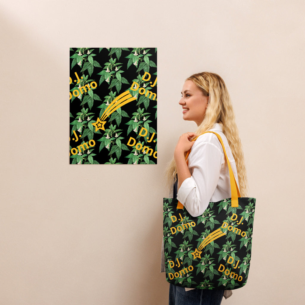 "Gold Star" Tote Bag Gold or Black Straps