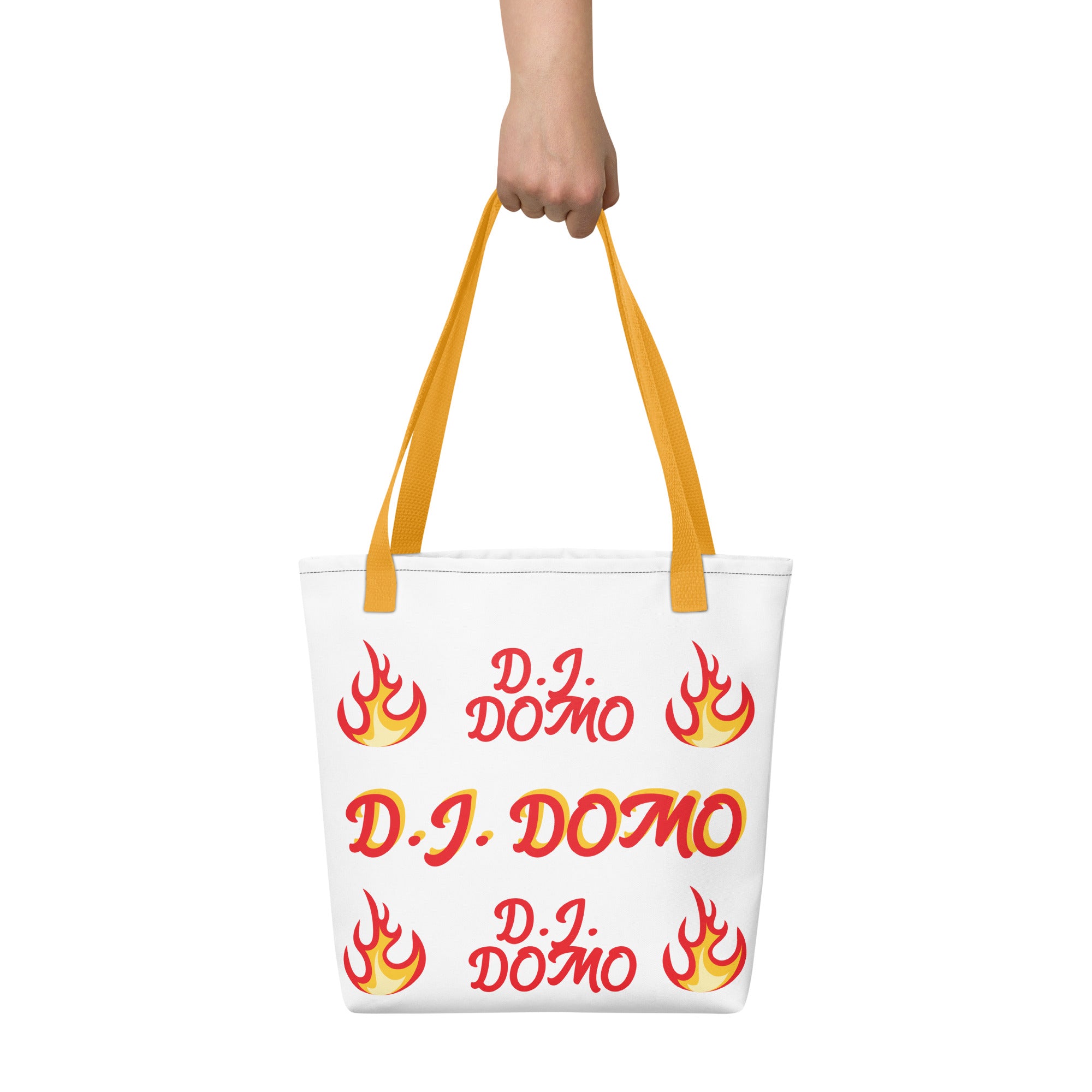 "Hot Fire Bag 2" Tote Bag Gold or Red Straps