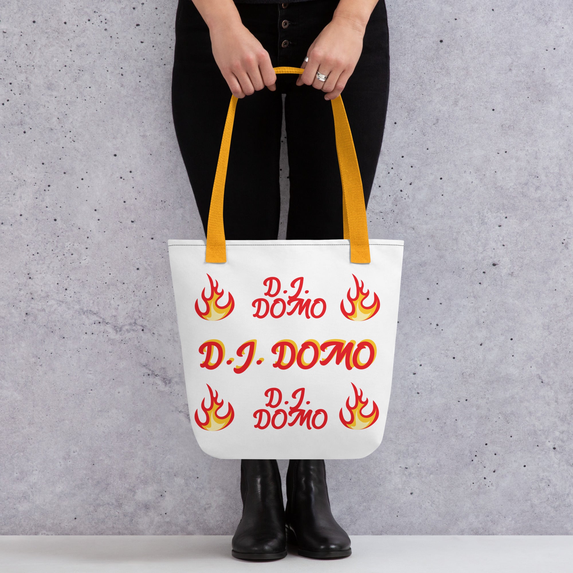 "Hot Fire Bag 2" Tote Bag Gold or Red Straps