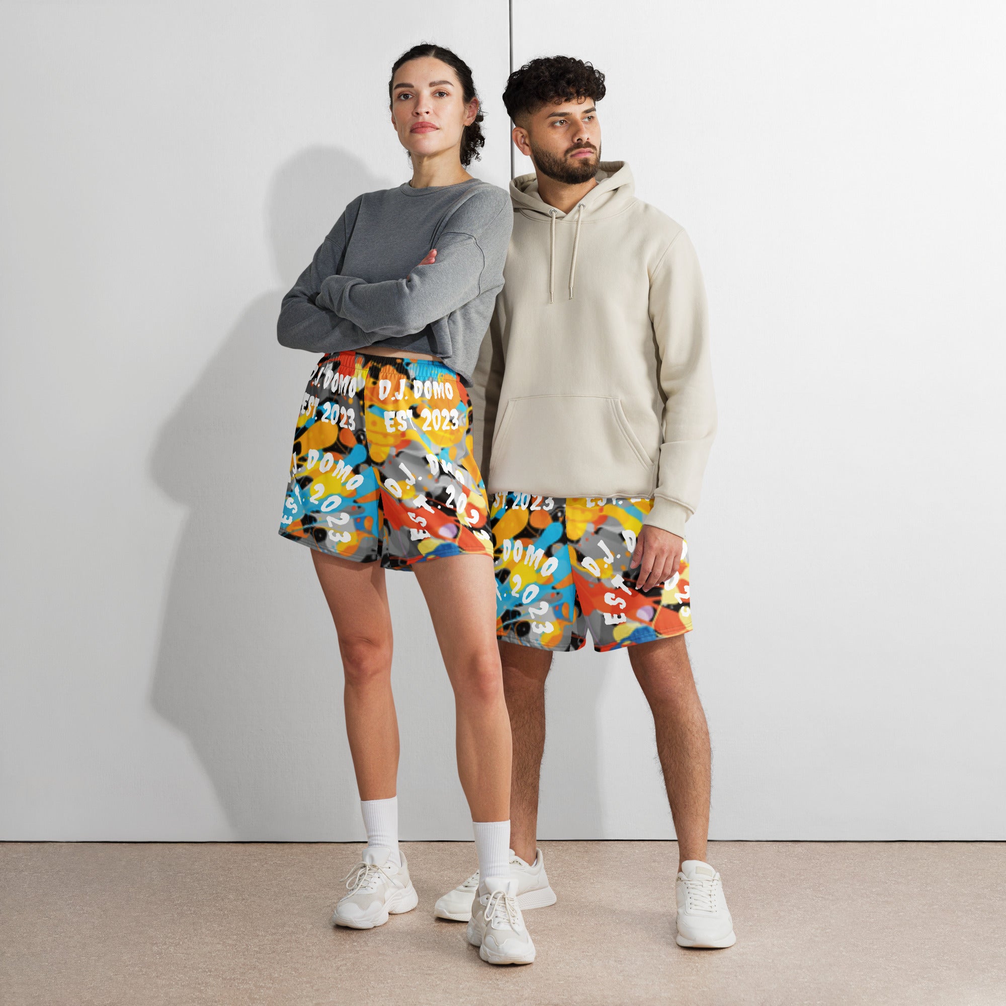 "D.J.D." Unisex Athletic Long Shorts