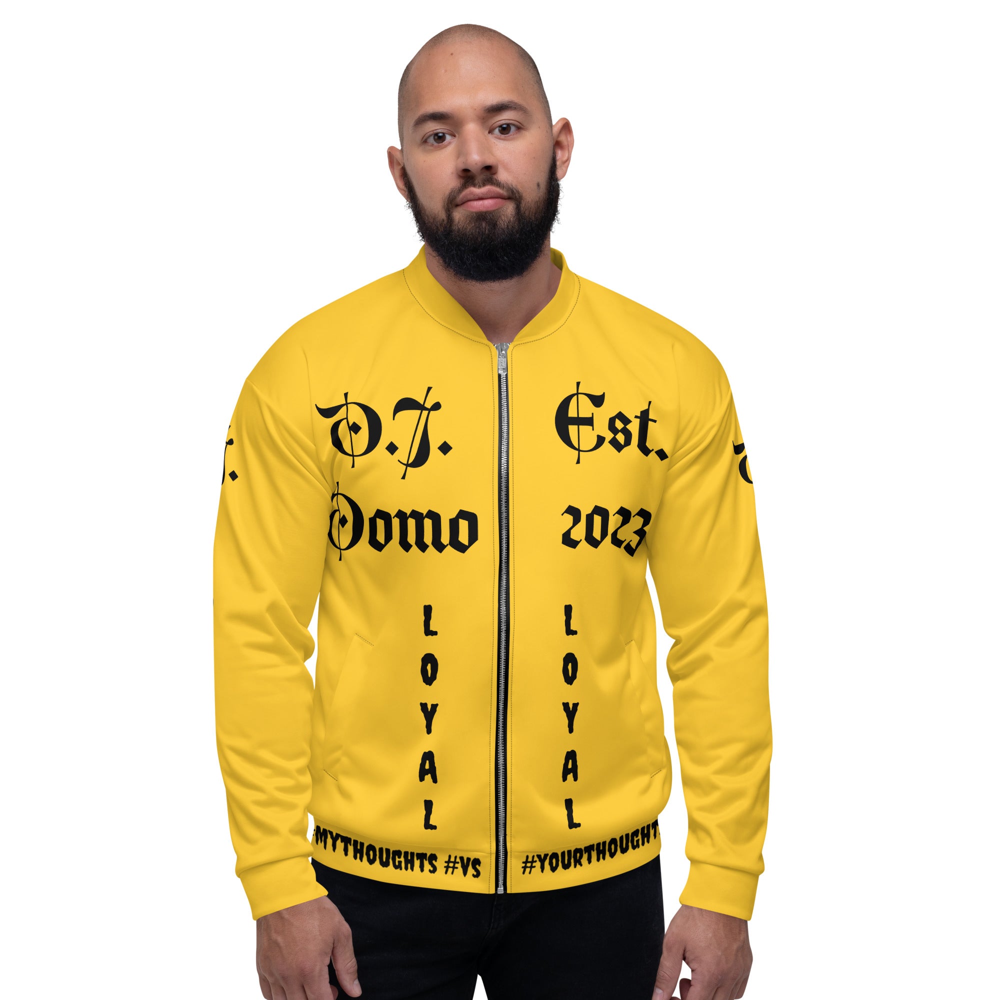 "LOYAL" Unisex Bomber Jacket Gold/Black