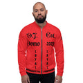 "LOYAL" Unisex Bomber Jacket Red/Black