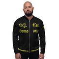 "What is a Friend?" Unisex Bomber Jacket Black/Gold