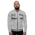 "What is a Friend?" Unisex Bomber Jacket Gray/Black