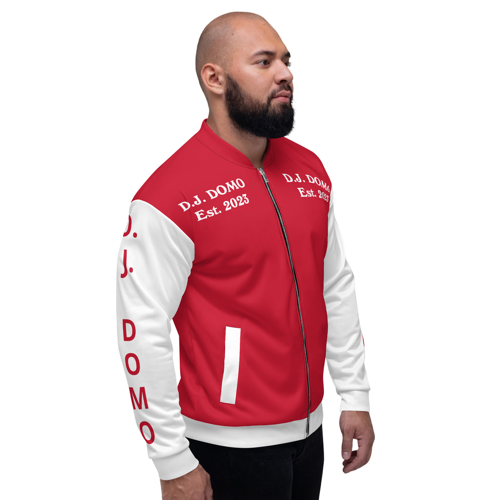 "Regretted" Unisex Bomber Jacket Red/White