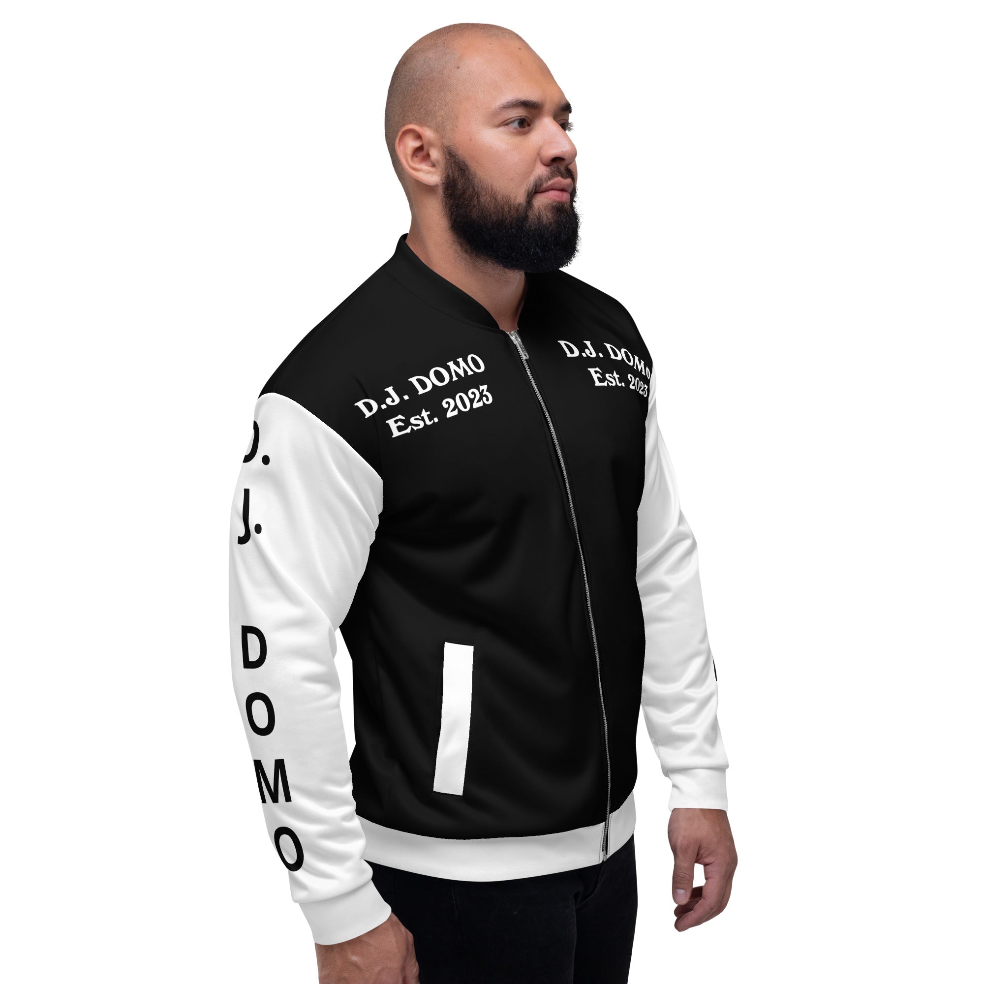 "Regretted" Unisex Bomber Jacket Black/White