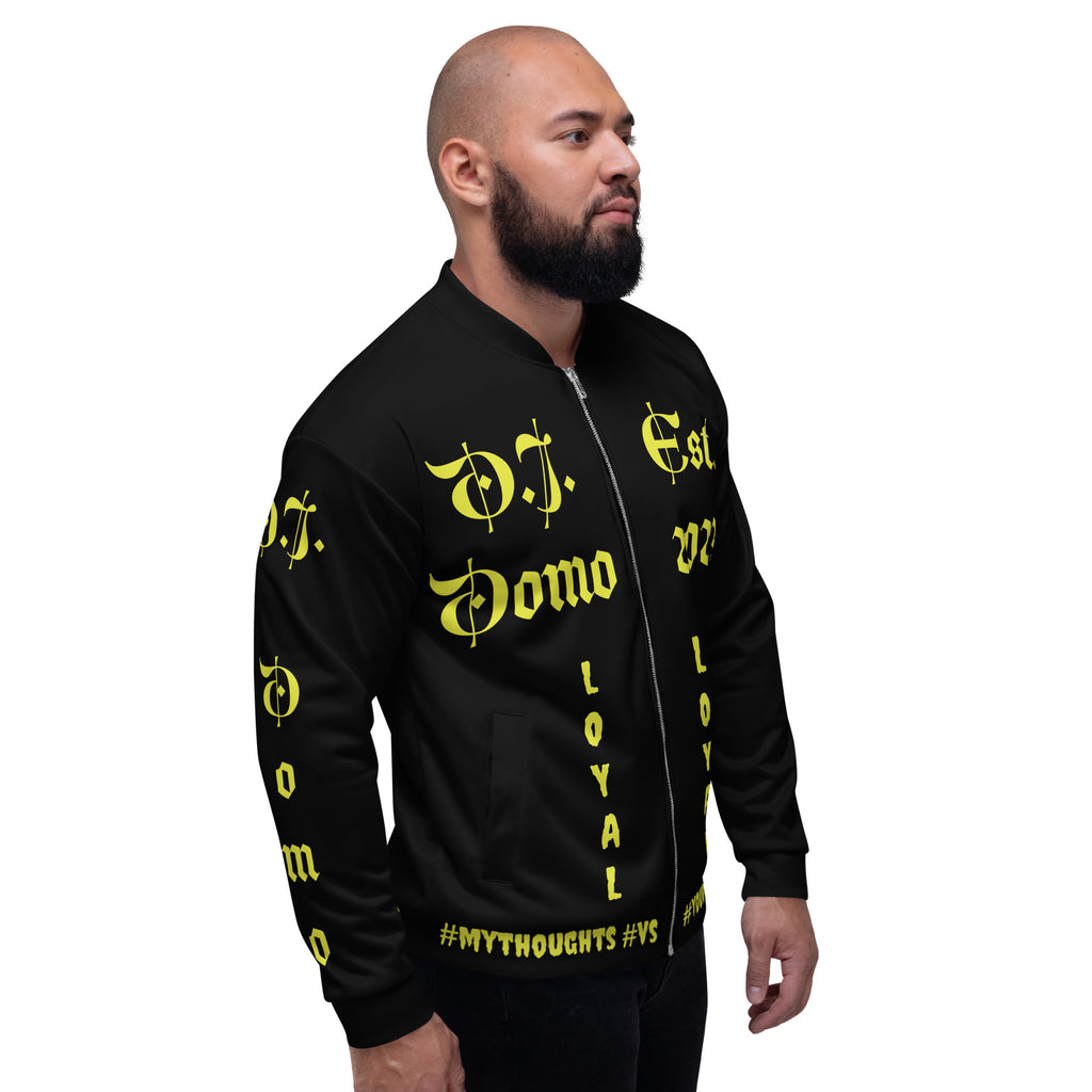 "LOYAL" Unisex Bomber Jacket Black/Gold